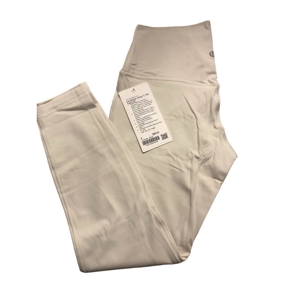 Lululemon Align HR Womens Legging 25” Color Bone White Size 8 $98 New w/tag - Picture 5 of 6